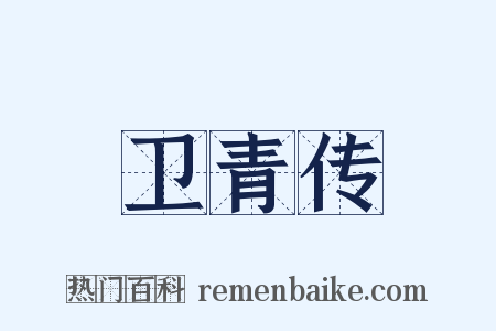 卫青传是什么意思的图片